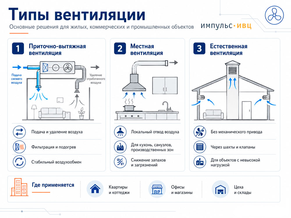 Типы вентиляции